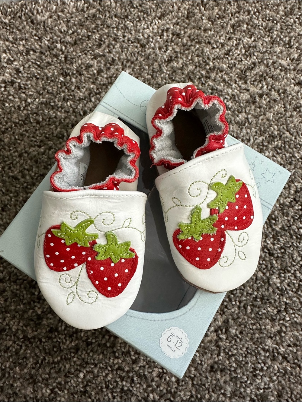 Robeez Strawberry slip on shoes